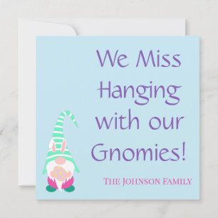 Carte Fun Happy Gnome de Pâques Personnalisé des couleur