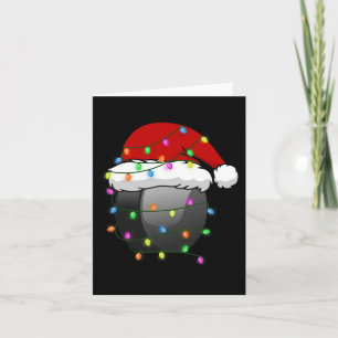 Carte Fun Noël Santa Hat Hockey Sport Xmas Boys Hommes