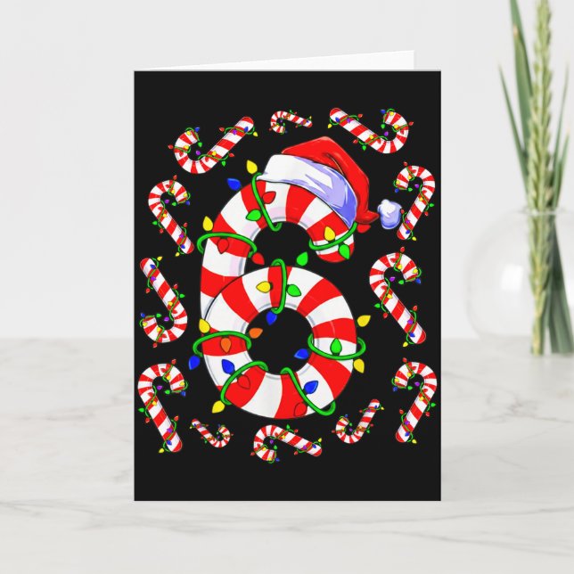 Carte Fun Six Seven 6 7 Meme Design Couples Christmas Ca (Devant)