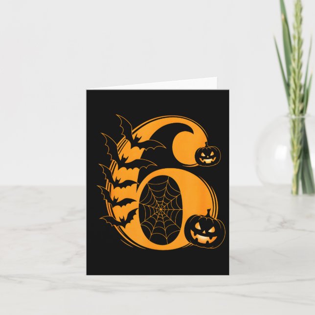 Carte Fun Six Seven 6 7 Meme Design Couples Halloween  (Devant)