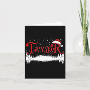 Carte Fun Taylor Père Noël Prénom Christmas Taylor 1