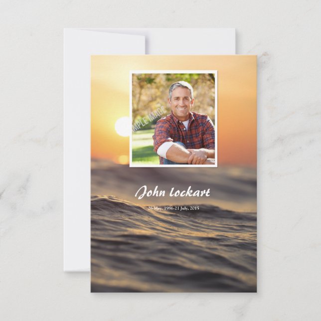 Carte funèbre commémorative (Devant)