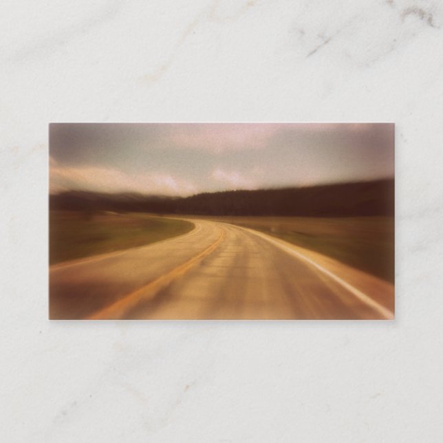 Carte funèbre Horizontel de prière de route (Devant)