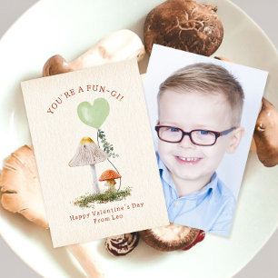 Carte Fungi Pun Musroom School Valentine Photo