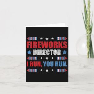 Carte Funky 4 juillet Fireworks Directeur Je Vous Exécut