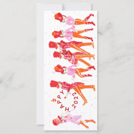 Carte Funky Aquarellée Ballet Flat Card