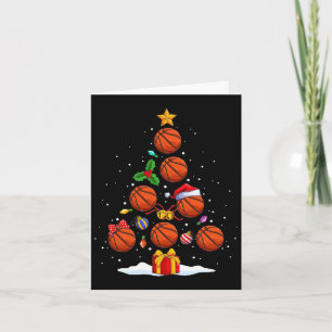 Carte Funky Basketball Noël Arbre Lumières Noël Pour Moi