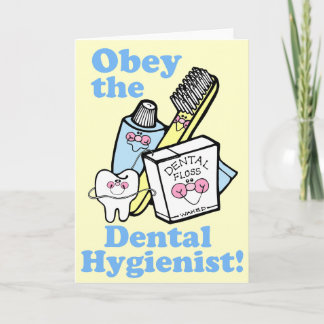 Carte Funky Dental Hygienist