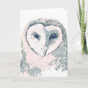 Carte Funky Owl Portrait