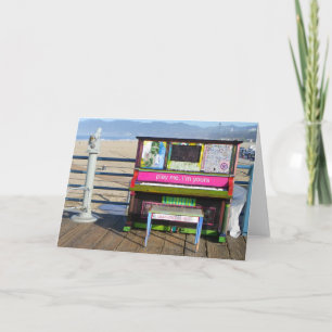 Carte Funky Piano Greeting Card!