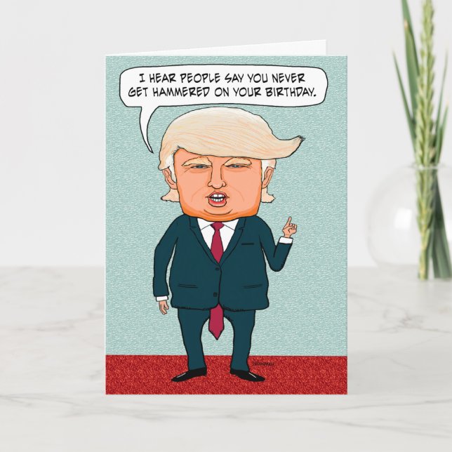 Carte Funky Trump Fake News (Devant)