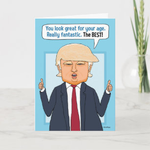Carte Funky Trump Pas De Fausses Nouvelles Anniversaire