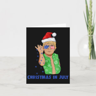 Carte Funky Trump Santa Claus Sel Noël En Juillet Gif