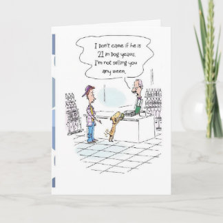 Carte Funny 21st Birthday Card!