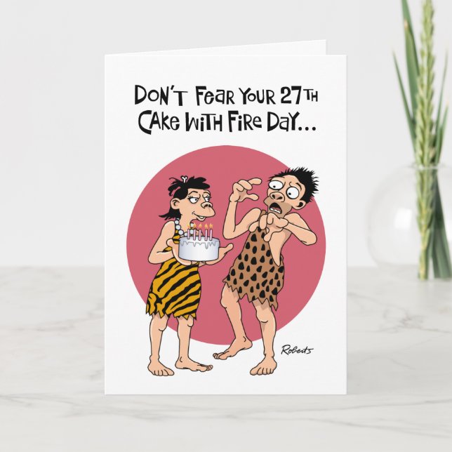 Carte Funny 27th Birthday Card (Devant)