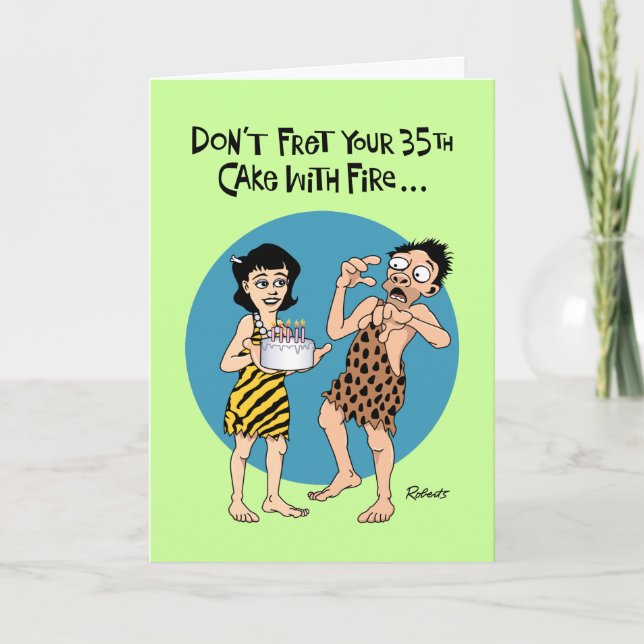 Carte Funny 35e anniversaire (Devant)