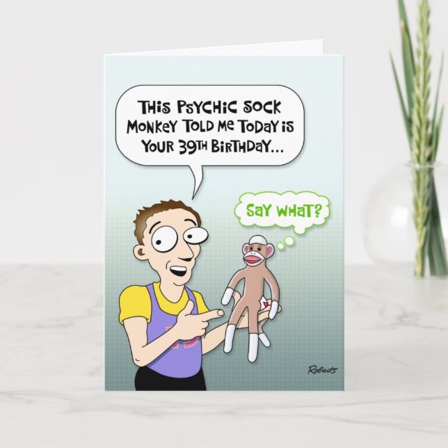 Carte Funny 39th Birthday Card (Devant)