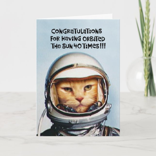 Carte Funny 40th Birthday Congrats Card (Devant)