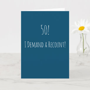 Carte Funny 50e anniversaire