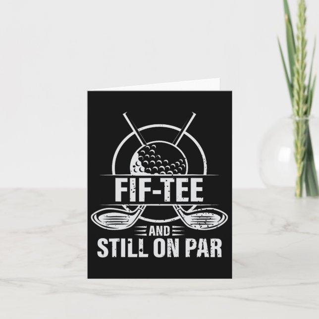 Carte Funny 50e Anniversaire Golf Pun Golfing 50 ans G (Devant)