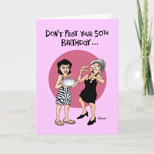 Carte Funny 50th Birthday Card (Devant)