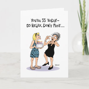 Carte Funny 55e anniversaire
