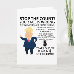 Carte Funny 5e année Anniversaire présent Bonne année de