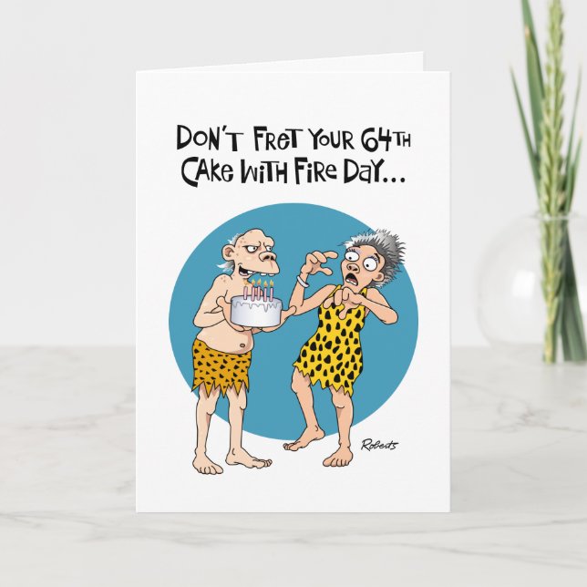 Carte Funny 64th Birthday Card (Devant)