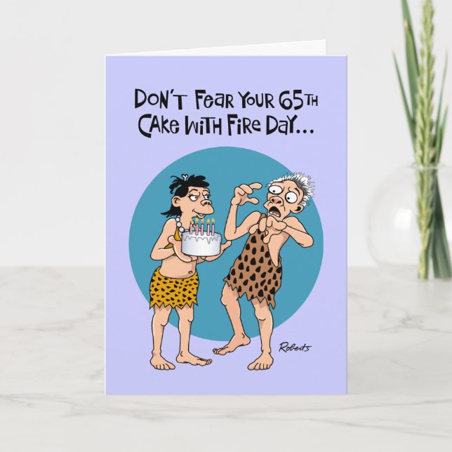 Carte Funny 65e anniversaire (Devant)