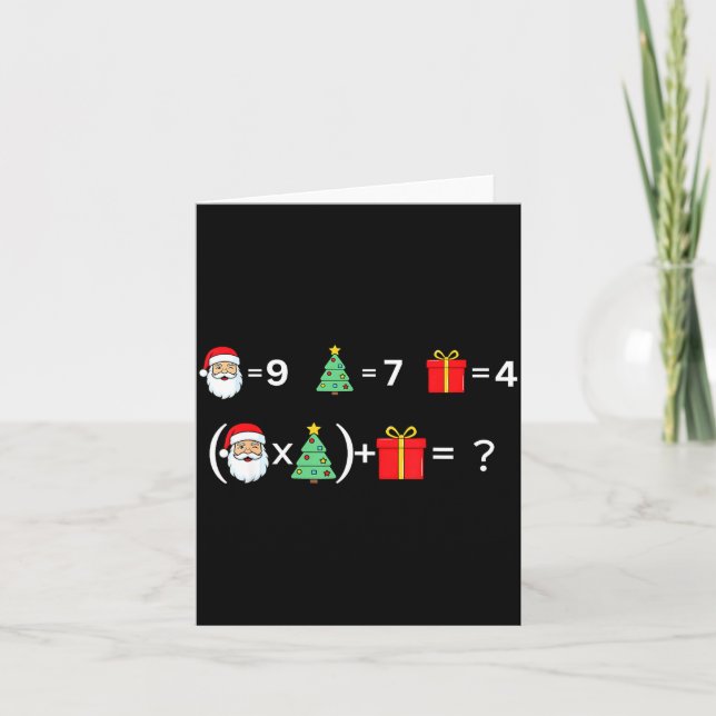 Carte Funny 67 Meme Christmas Math Teacher Santa Six Sev (Devant)