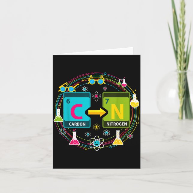 Carte Funny 67 Meme Science Chemistry Teacher Periodic T (Devant)