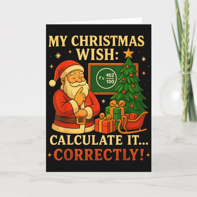 Carte Funny 67 Tee Christmas Math 67 Meme – 6 7 Teacher  (Devant)