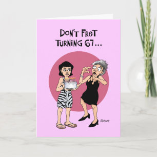Carte Funny 67e anniversaire