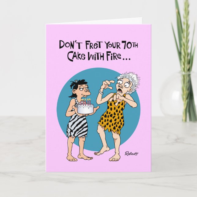 Carte Funny 70e anniversaire (Devant)