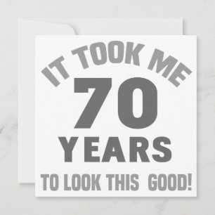 Carte Funny 70e anniversaire