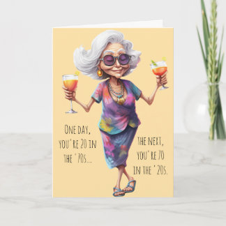 Carte Funny 70th Birthday Card for Women