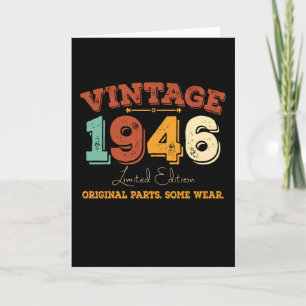 Carte Funny 79 Year Old 1946 Vintage 79th Birthday Gift