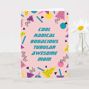 Carte Funny 80s Slang Fête des mères