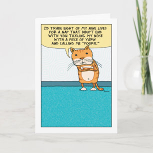 Carte Funny Annoyed and Grumpy Cat birthday