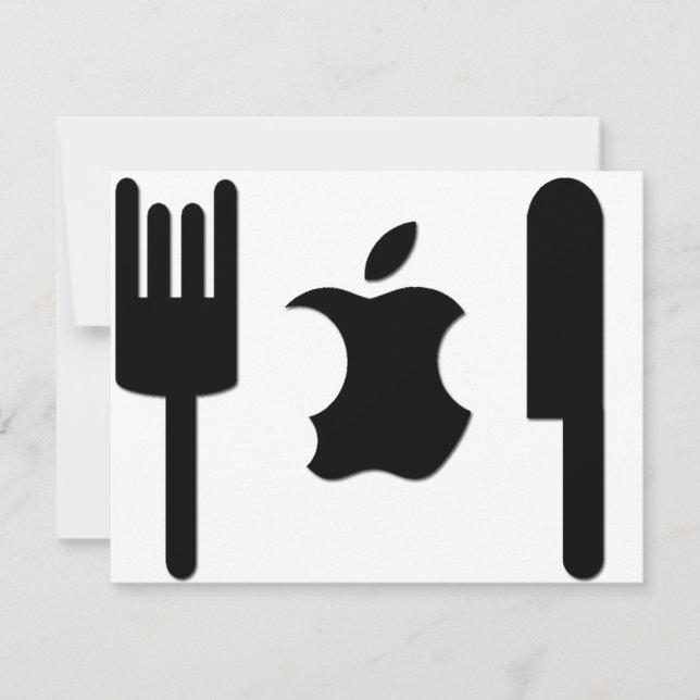 Carte Funny Apple (Devant)
