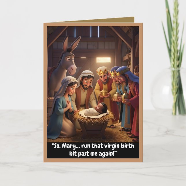 Carte Funny atheist card, virgin birth theme (Devant)