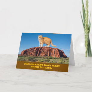 Carte Funny Ayer's Rock Tabby