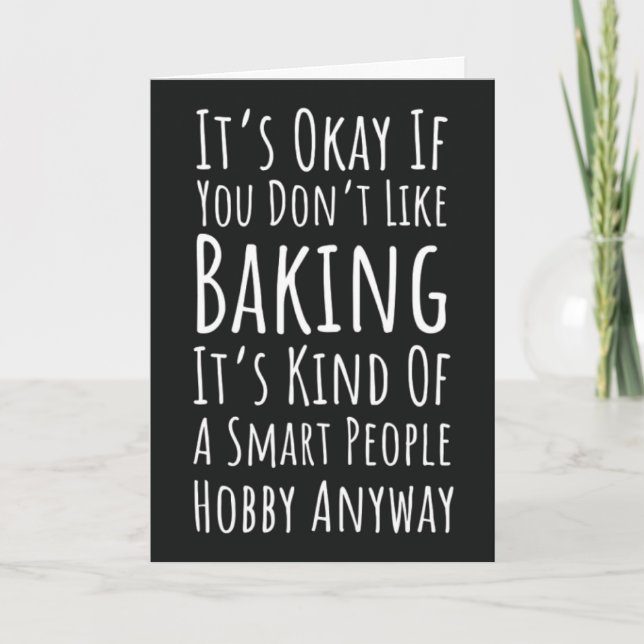 Carte Funny Baking Cards Humor Happy Baker Humorous (Devant)