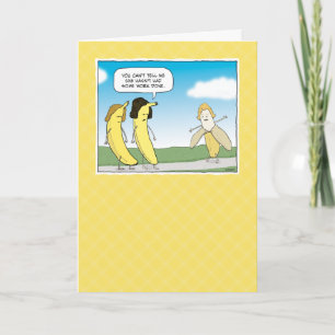 Carte Funny Banana a eu un Anniversaire Peel