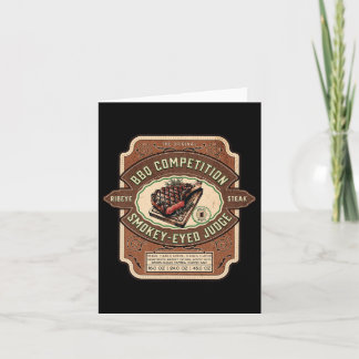 Carte Funny Bbq Concours Juge Rib Eye Steak Rbecue J