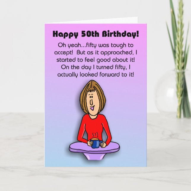 Carte Funny Birthday Card : Célébration du 50e anniversa (Devant)