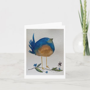 Carte Funny Blue Bird