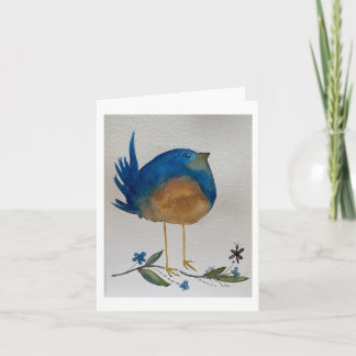 Carte Funny Blue Bird