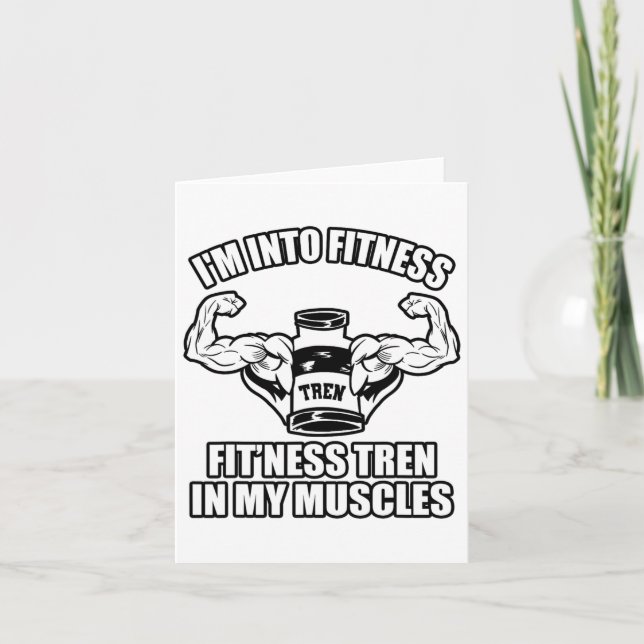 Carte Funny Bodybuilder (Devant)