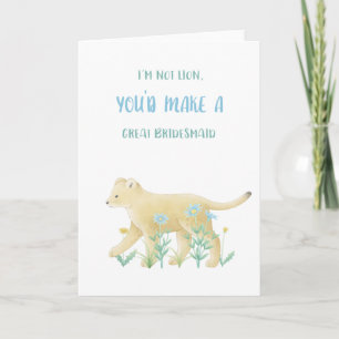 Carte Funny Bridesmaid Proposal Card